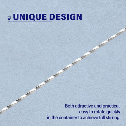 Bar Spoon Cocktail Mixing Stirrers, 2Pcs, 12” Long Handle, Silver | 18/8 Stainless Steel, Long Drink Spoons, for Stirring Coffee & Cocktails4