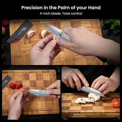 4 Inch Paring Knife with Cover, Chef Knife,Small Kitchen Knife3
