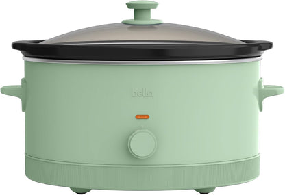 6Qt Manual Non-Toxic Slow Cooker with Cord Storage, Seaglass1