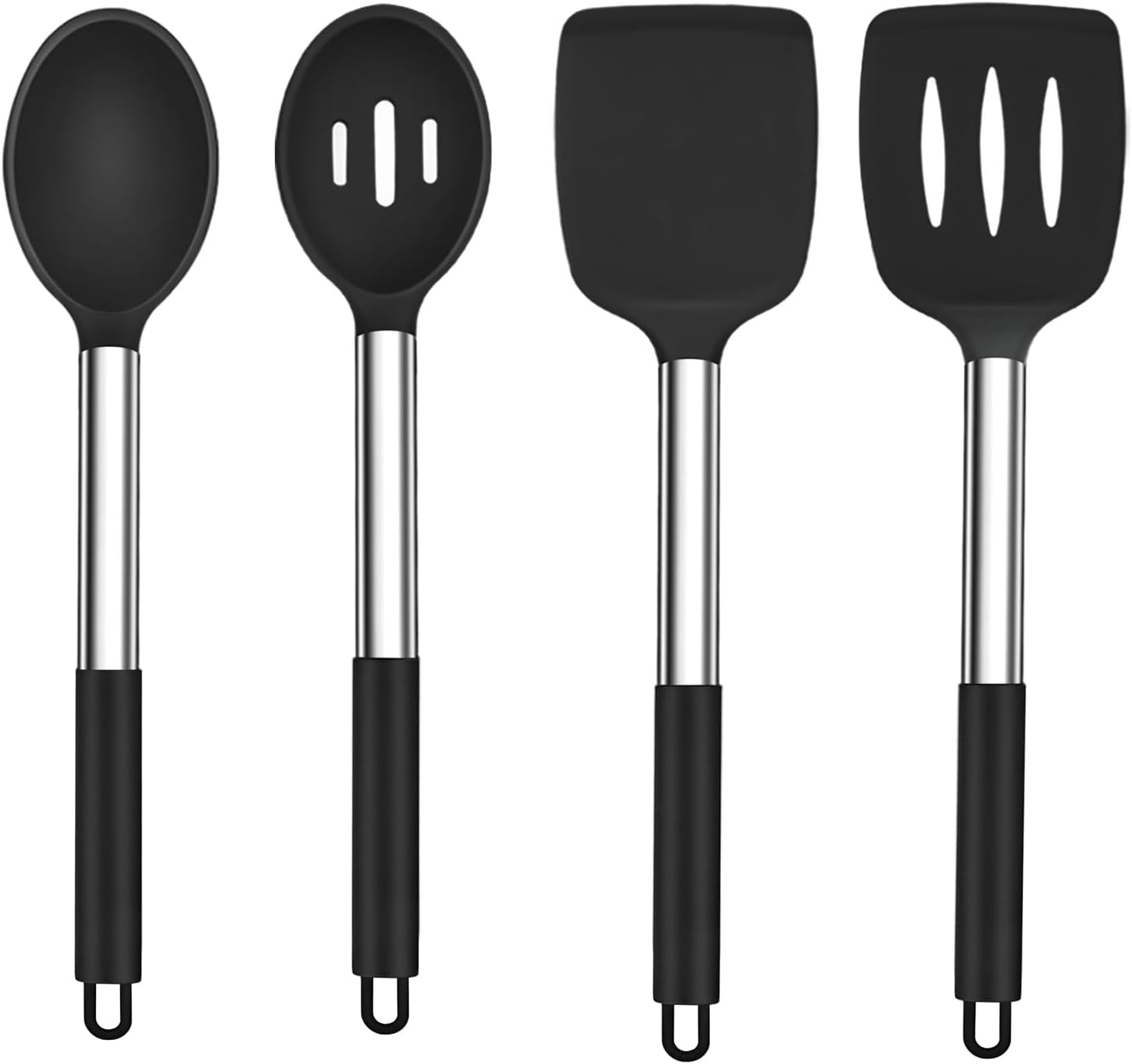 kitchen-utensils-4-pcs-silicone-cooking-utensils-spatula-spoon-set