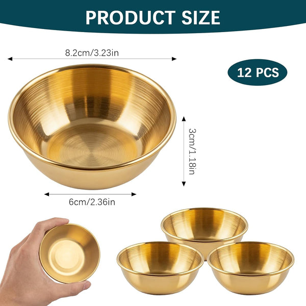 12 Pcs DIY Face Mask Mixing Bowl 3.23" Stainless Steel Esthetician Facial Mask Bowl Facial Bowls Small Mixing Bowls Esthetician Supplies for Lady Women Skincare Home Salon Cosmetic Beauty2