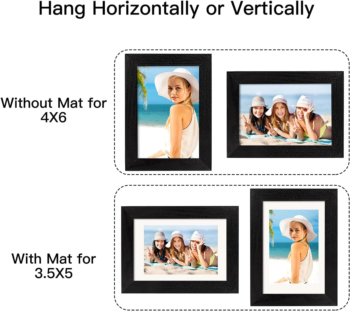 4x6-picture-frame-black-wood-pattern-set-of-4-display-pictures-3-5x5-with-mat-or-4x6-without-mat-horizontal-and-vertical-formats-for-wall-and-table-mounting