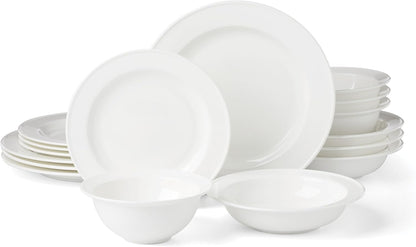 Studio 1414 Rimmed Bone China 16-Piece Dinnerware Set for 41