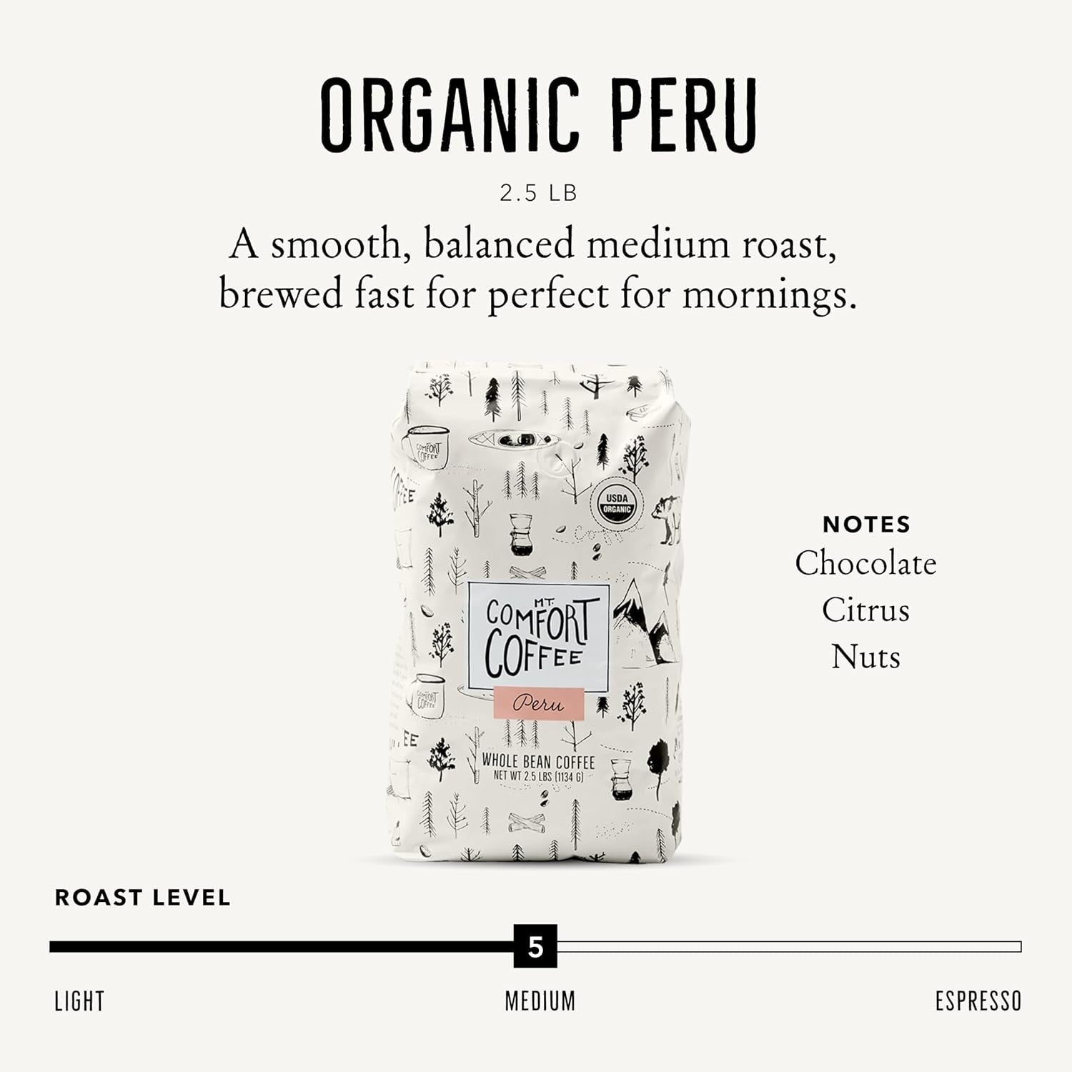 organic-peru-medium-roast-2-5-pounds-flavor-notes-of-nutty-chocolate-citrus-sourced-from-small-peruvian-coffee-farms-roasted-whole-beans
