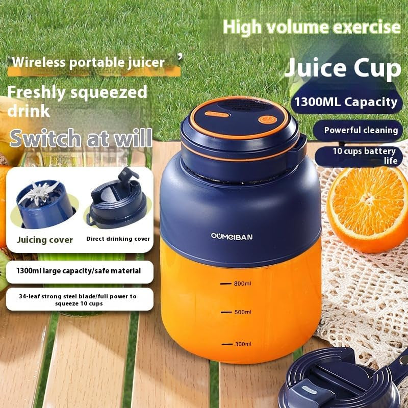 oumeiban-portable-wireless-electric-juicer-cup-800ml-navy-blue-and-orange