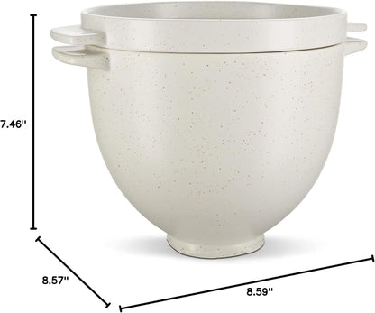 Kitchenaid 5Q Ceramic Bread Bowl with Lid, for Tilt-Head Mixers, KSM2CB5BGS9