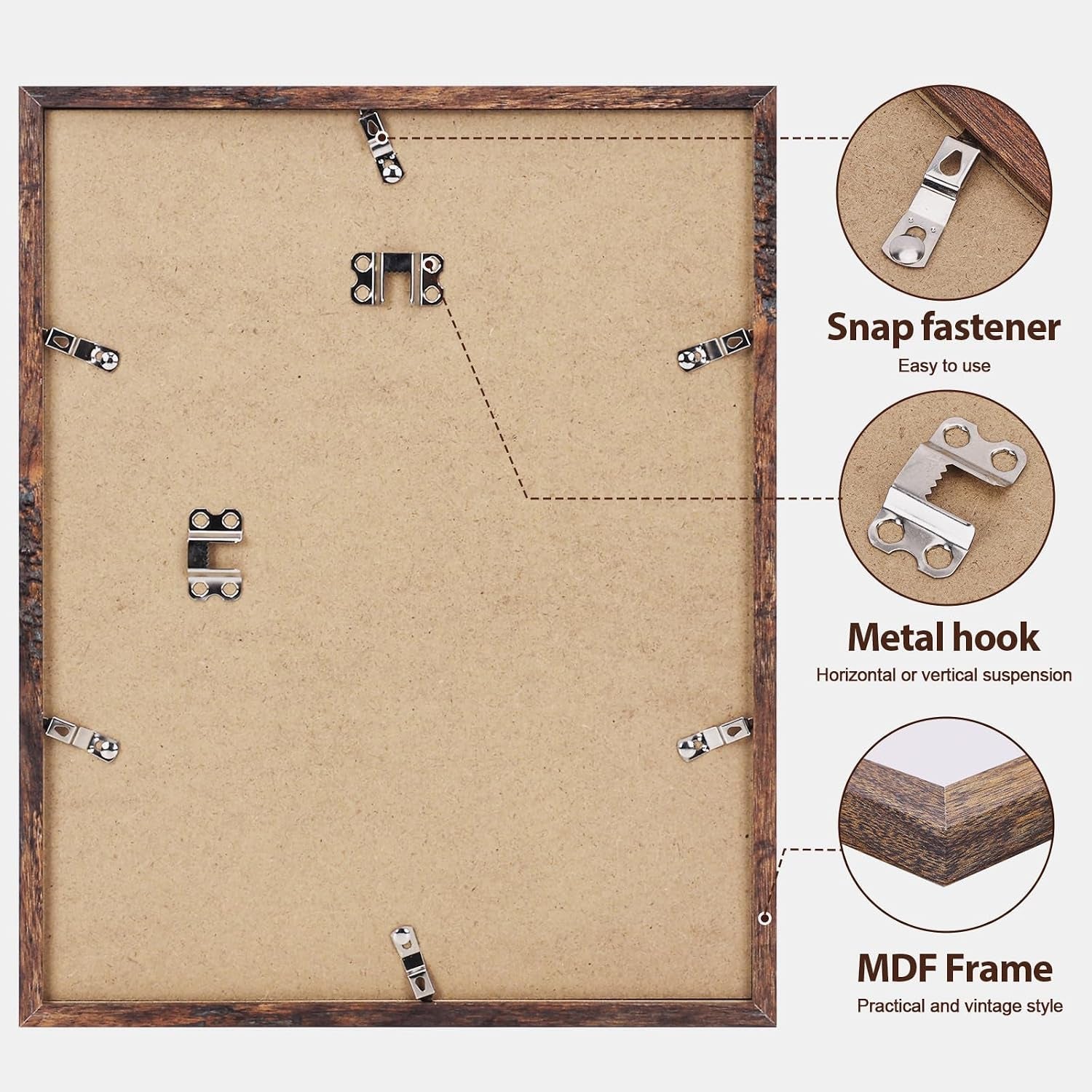 11x14-picture-frame-mdf-frame-with-plastic-cover-rustic-brown