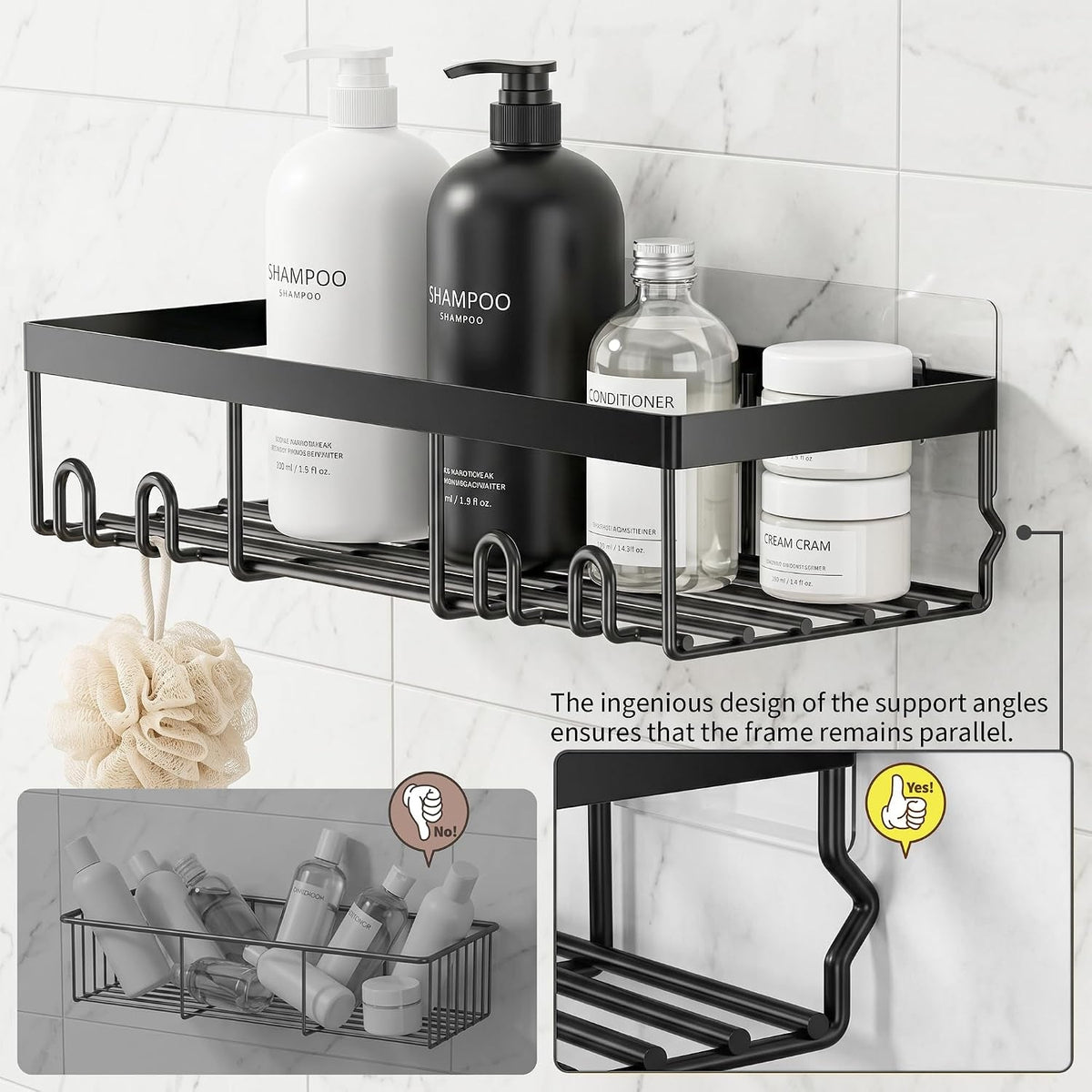 shower-caddy-shelf-organizer-rack-self-adhesive-black-bathroom-shelves-basket-home-farmhouse-wall-inside-organization-and-storage-decor-rv-accessories-first-camper-apartment-essentials