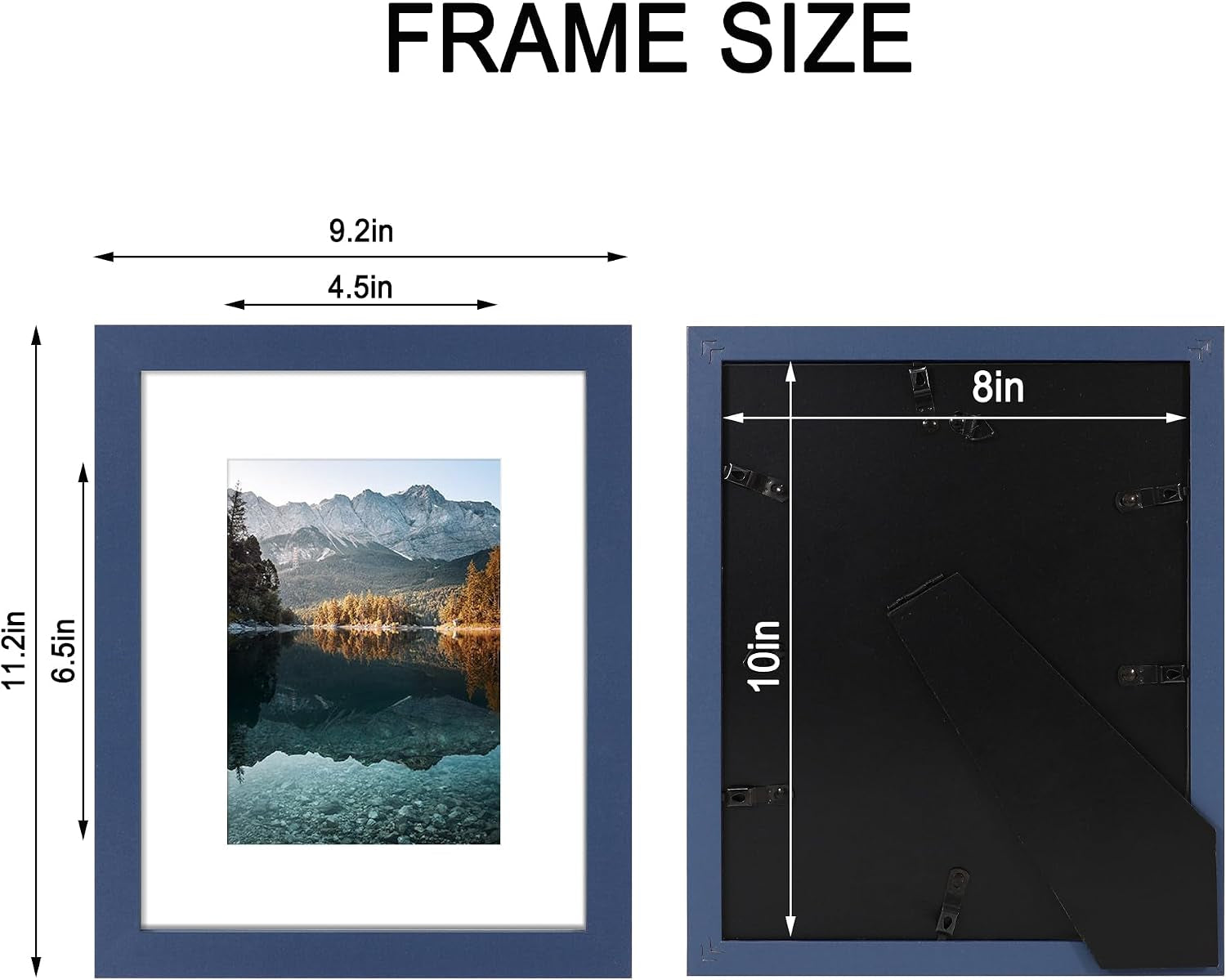 8x10-picture-frame-set-of-4-with-real-glass-wall-tabletop-display