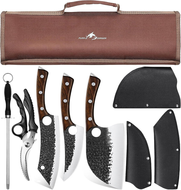 Butcher Knife Set - 9 Pcs Chef Knife Set with Bag1