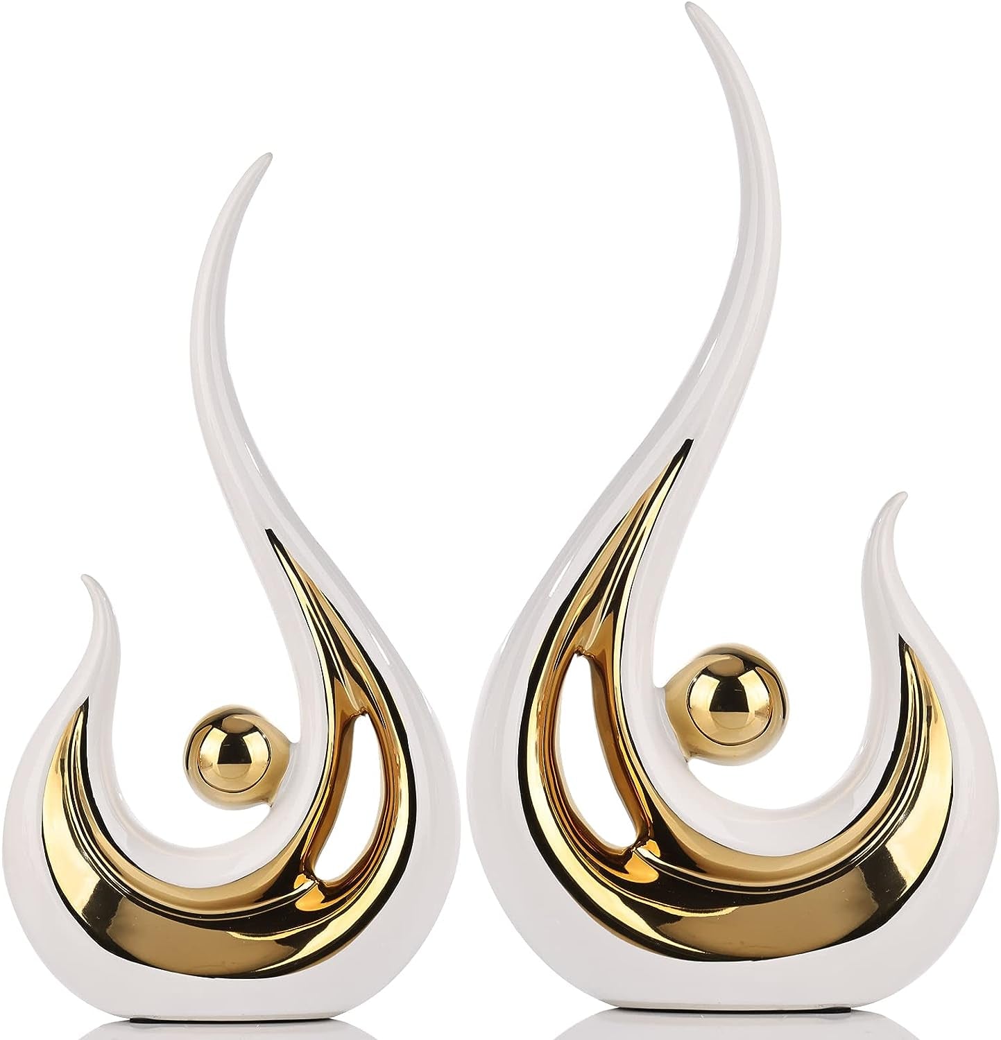 2pcs-white-and-gold-modern-abstract-art-statue-table-decoration-elegantes-ceramic-statue-for-home-decor-accent-mantel-bookshelf-centerpiece-table-decorations-for-dining-room-adornos-para-sala