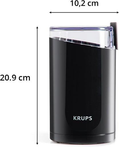 Precision Electric Coffee Grinders, 3 Oz Capacity, 200W Motor, Stainless Steel Blades for Uniform Grinding of Beans, Herb and Nuts, Coffee and Spice Grinder Electric, (Black)2