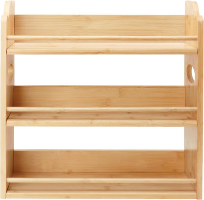 3-Tier Bamboo Spice Rack, Wall Mount & Countertop Spice Organizer7