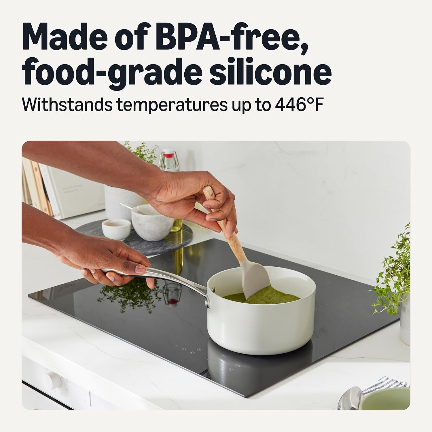 silicone-cooking-utensils-set-with-wooden-handle-14-piece-bpa-free-utensil-holder-included-linen-gray