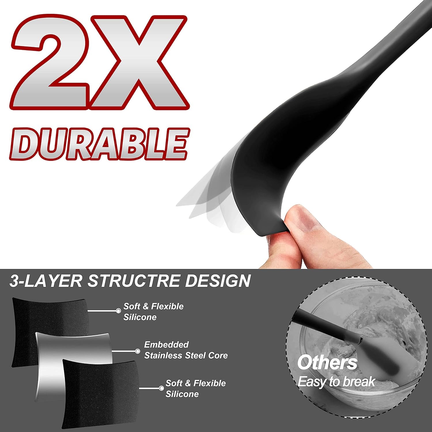 silicone-spatula-set-of-5-seamless-one-pieces-design-non-stick-rubber-spatulas-kitchen-scraper-flexible-for-easy-baking-cooking-scraping-mixing-heat-resistant-dishwasher-safe