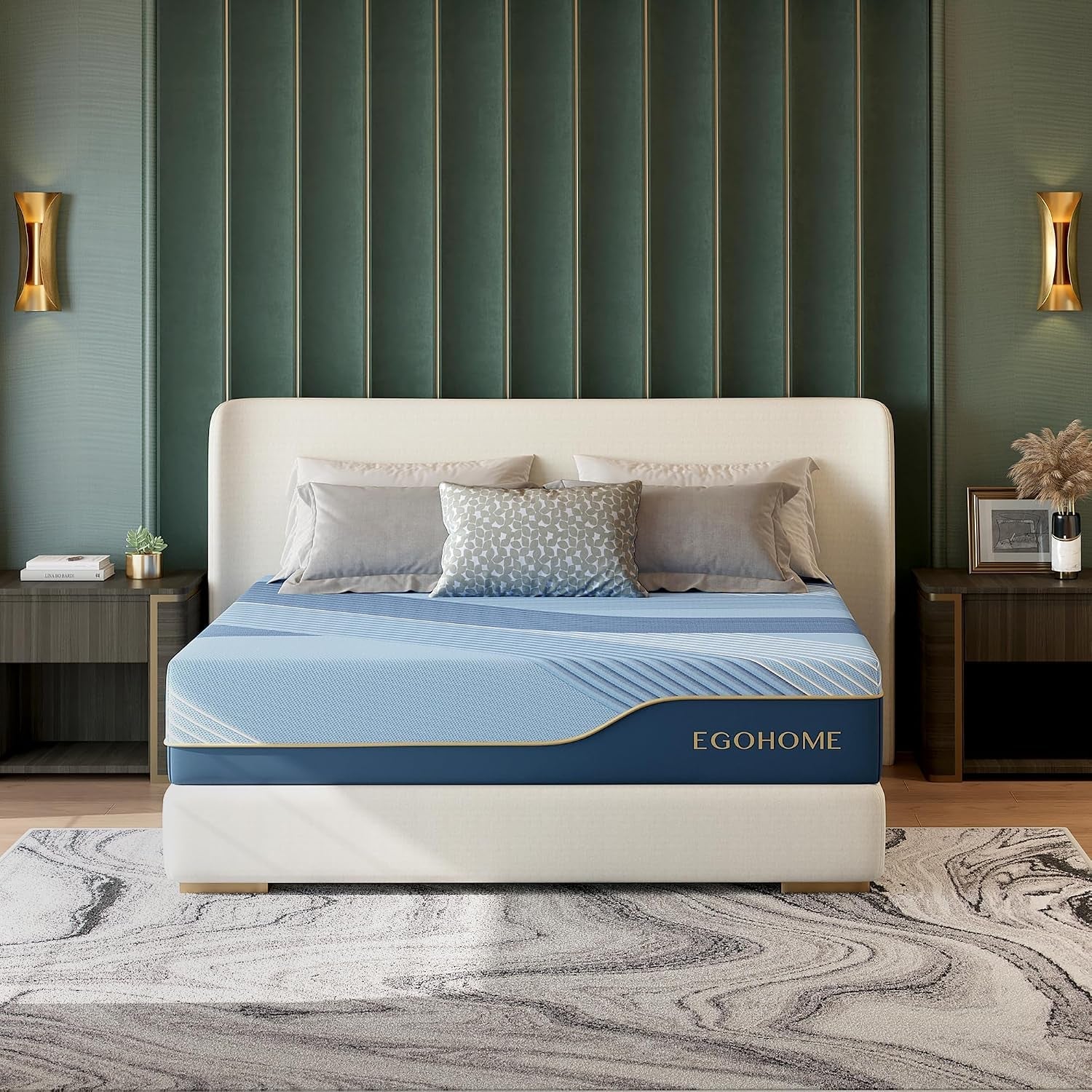 egohome-queen-mattress-hybrid-12-inch-cooling-memory-foam-medium-firm