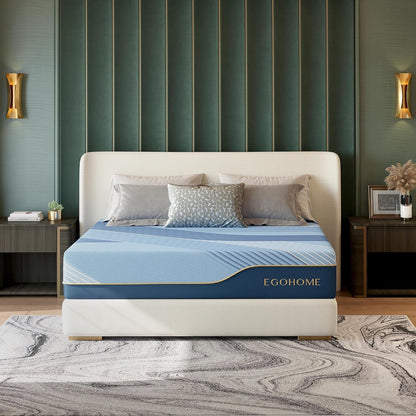 EGOHOME Queen Mattress Hybrid 12 Inch, Cooling Memory Foam Medium Firm1