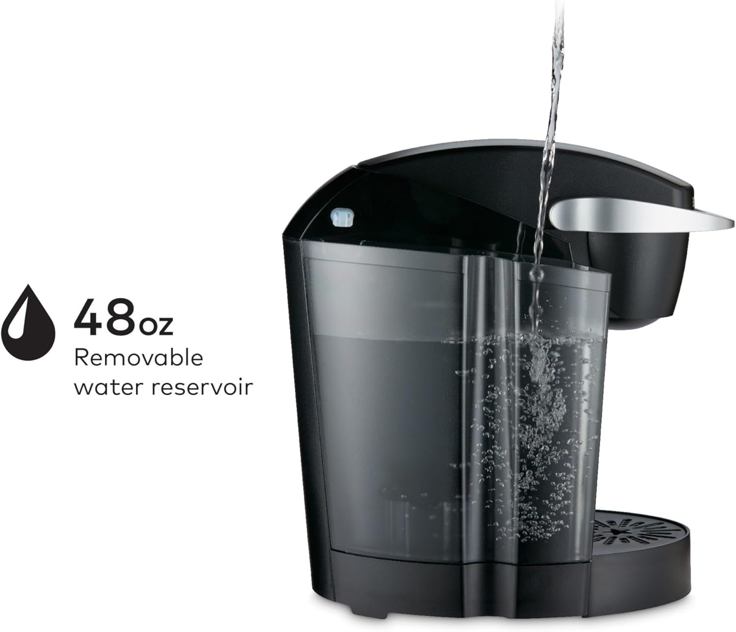 k-classic-single-serve-k-cup-pod-coffee-maker-with-3-brew-sizes-48oz-removable-reservoir-black