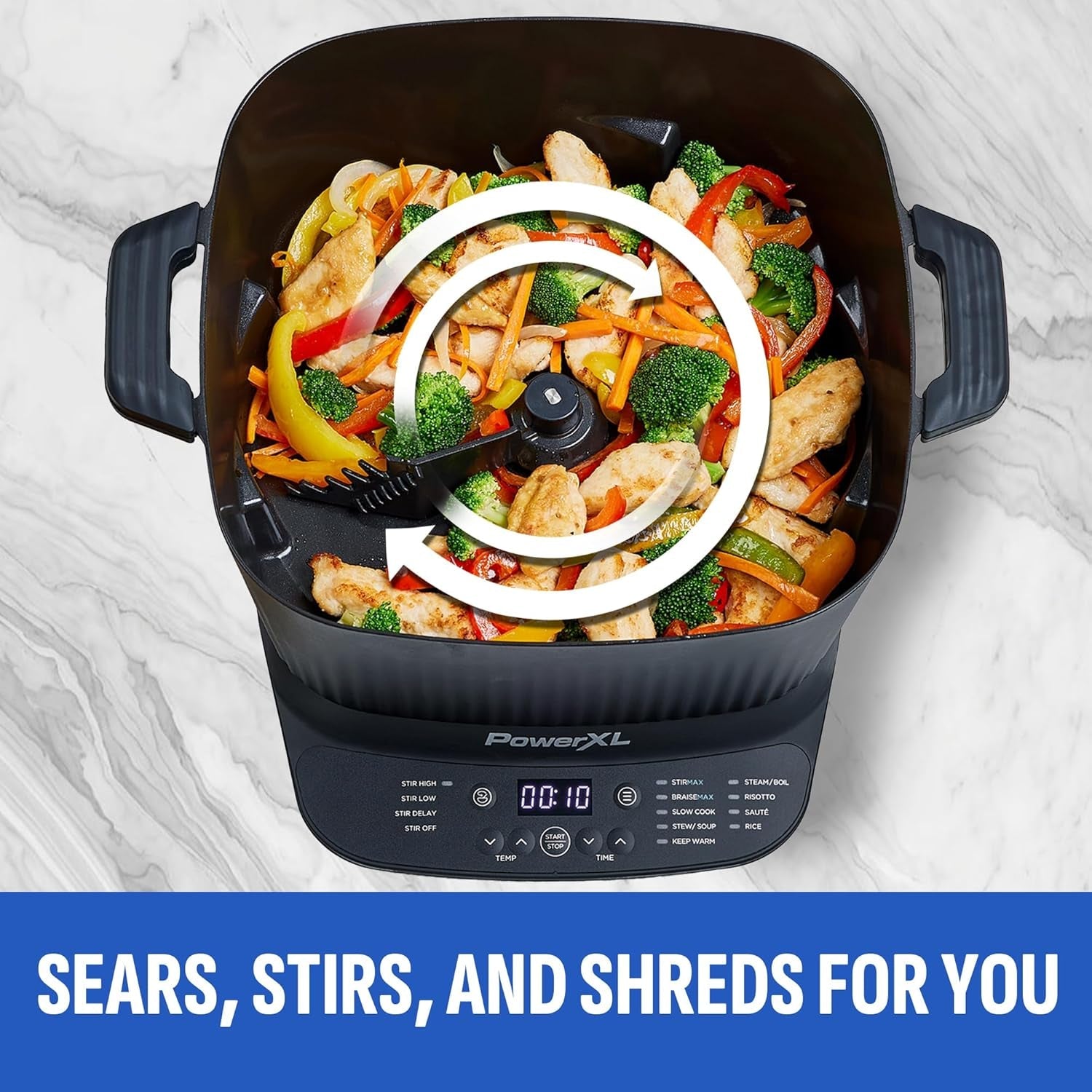 stirmax-7-5qt-digital-multi-cooker-with-auto-stir-9-in-1-multicooker-with-automatic-stirring-saute-sear-and-dishwasher-safe-ceramic-pot