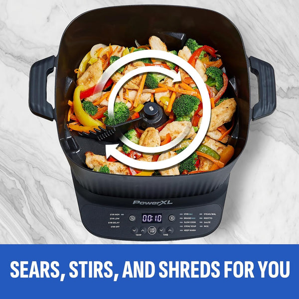 STIRMAX 7.5QT Digital Multi-Cooker with Auto Stir | 9-In-1 Multicooker with Automatic Stirring, Sauté, Sear and Dishwasher-Safe Ceramic Pot.2