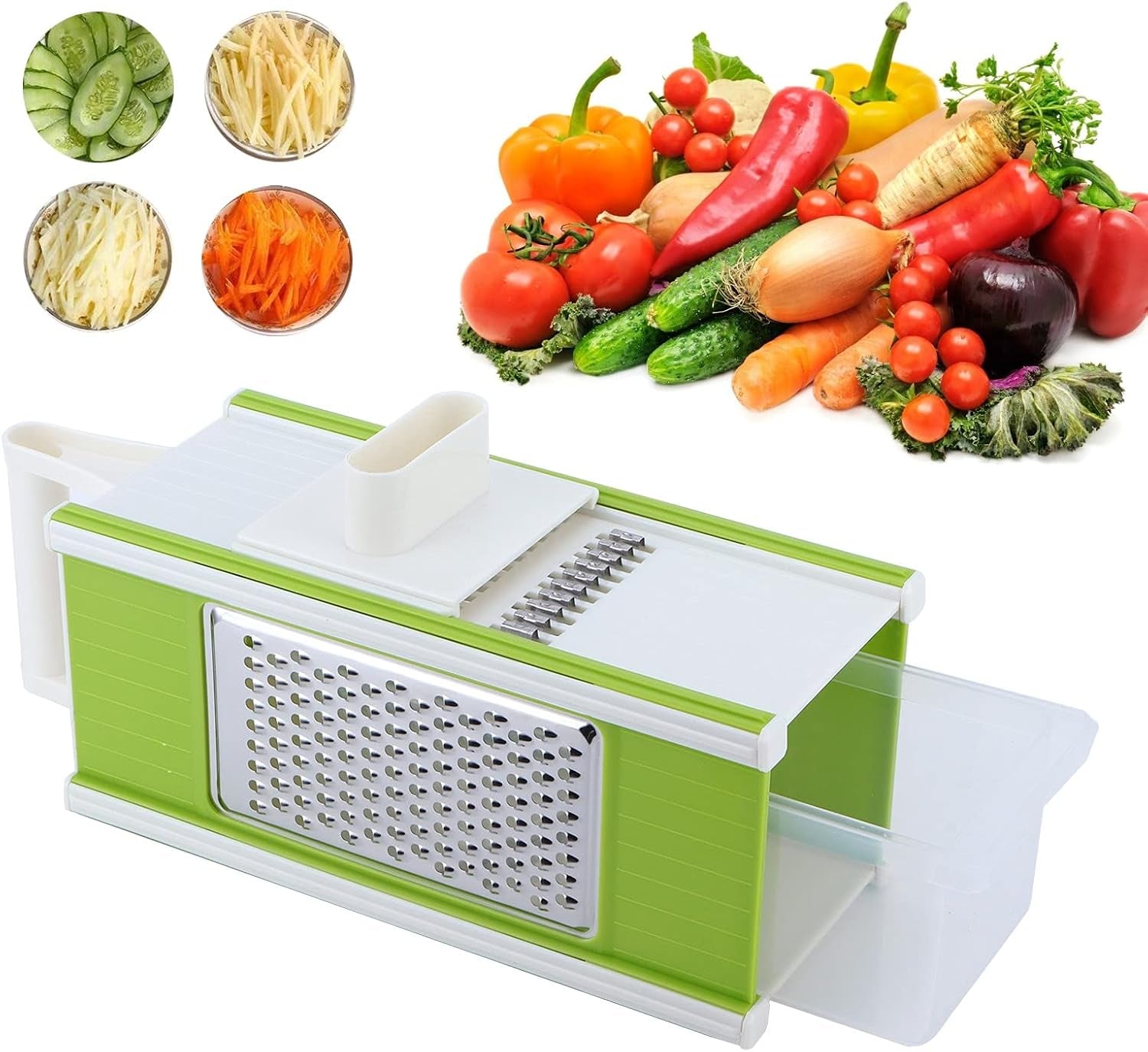 5-in-1-shredding-machine-multifunctional-vegetable-peeler-and-grater-with-4-interchangeable-blades-for-slicing-chopping-grinding-kitchen-use