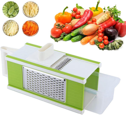 5 in 1 Shredding Machine Multifunctional Vegetable Peeler and Grater with 4 Interchangeable Blades for Slicing Chopping Grinding Kitchen Use7