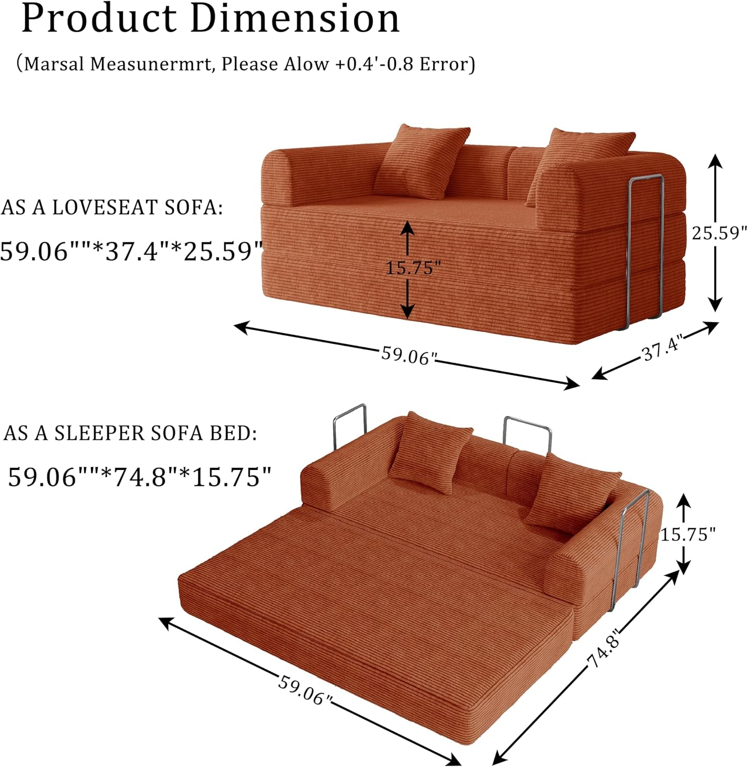 futon-sofa-bed-modular-loveseat-sleeper-folding-pull-out-couch-with-pillows-no-assembly-required-boneless-couch-for-living-room-bedroom-guest-room-orange-59-06-loveseat-sofa