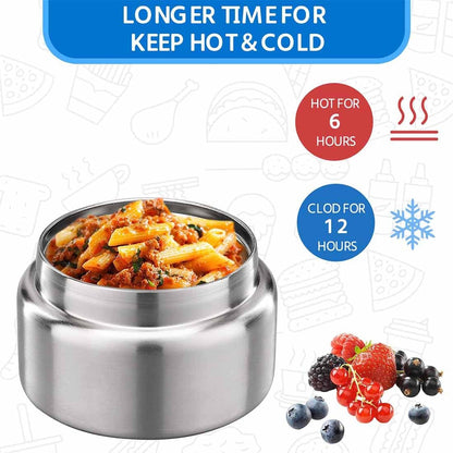 8Oz Soup Thermo Wide Mouth Vacuum Insulated Stainless Steel Food Jar, Leak Proof for Hot&Cold Food Kids Lunch Container for School Travel (Blue)3