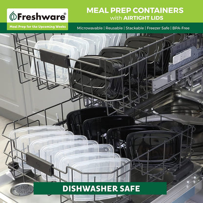 Meal Prep Containers [50 Pack] 1 Compartment Food Storage Containers with Lids, Bento Box, BPA Free, Stackable, Microwave/Dishwasher/Freezer Safe (16 Oz)7