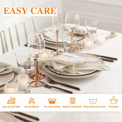 6 Pack White Table Cloth Rectangle 60X102 Inch Tablecloth Fit 6FT | Wrinkle Resistant Polyester Tablecloths for 6 Foot Rectangle Tables Washable Fabric Table Covers for Party, Wedding Banquet4