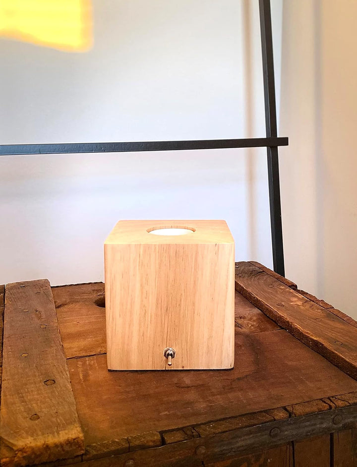 Desk, Table, Bedside Lamp - Modern, Simple, Solid Wood, E26 Edison Base