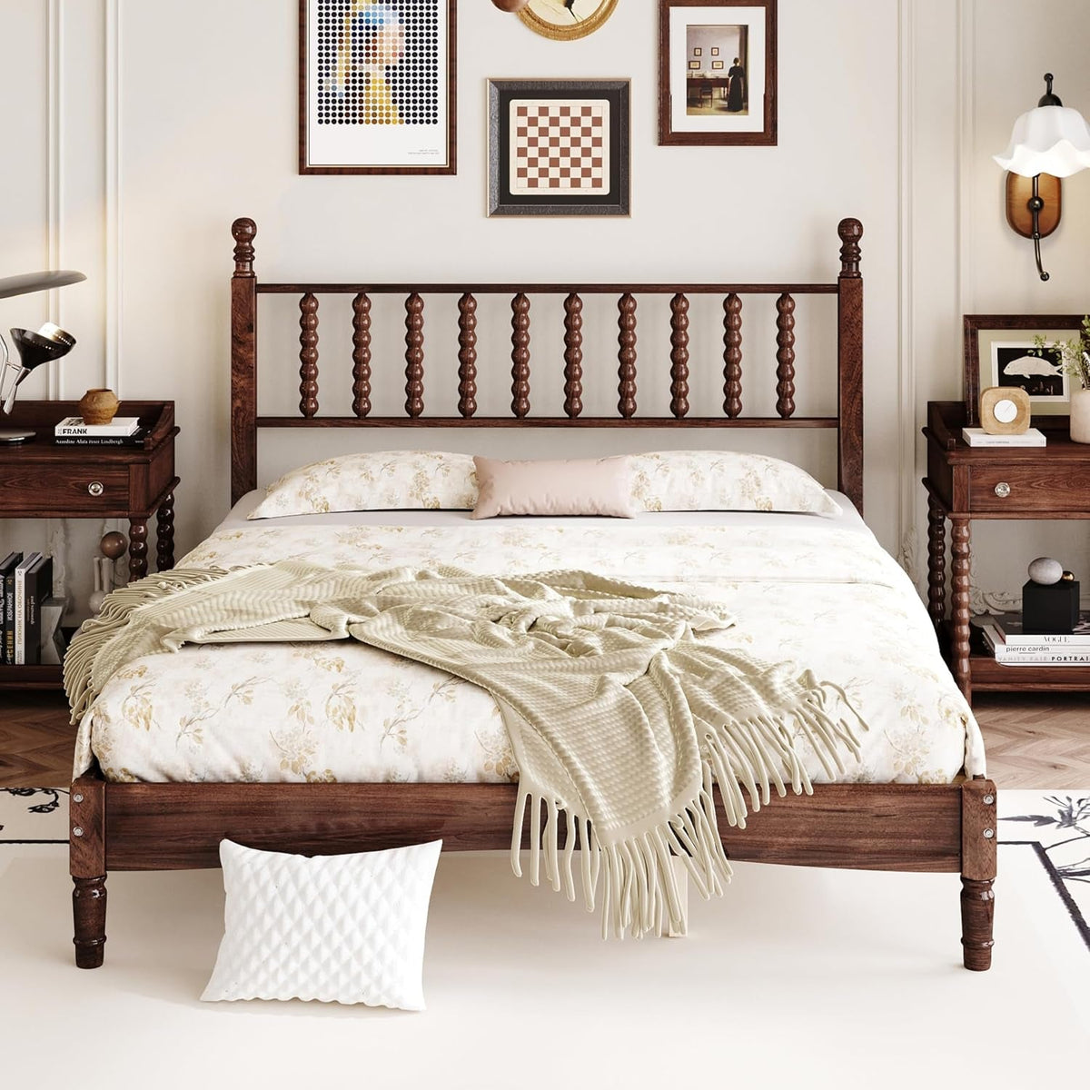 walnut-vintage-wood-bed-frame-queen-size-with-spindle-headboard