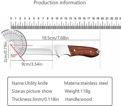 Meat Cleaver,Cleaver Knife Kitchen Knives Butcher Meat Cleaver Camping Knife Outdoors Fishing Barbecue Cutter Sharp Chef Boning Peeling Cooking Knife, LAMAJIGA58442