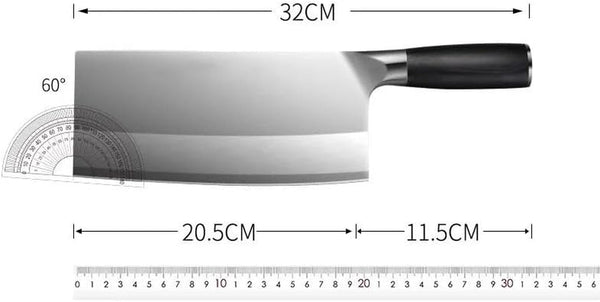 Meat Cleaver, 8 Inch Kitchen Knives Ultra-Sharp Stainless Steel Chef Special Slicing Knife Chopping Knives2