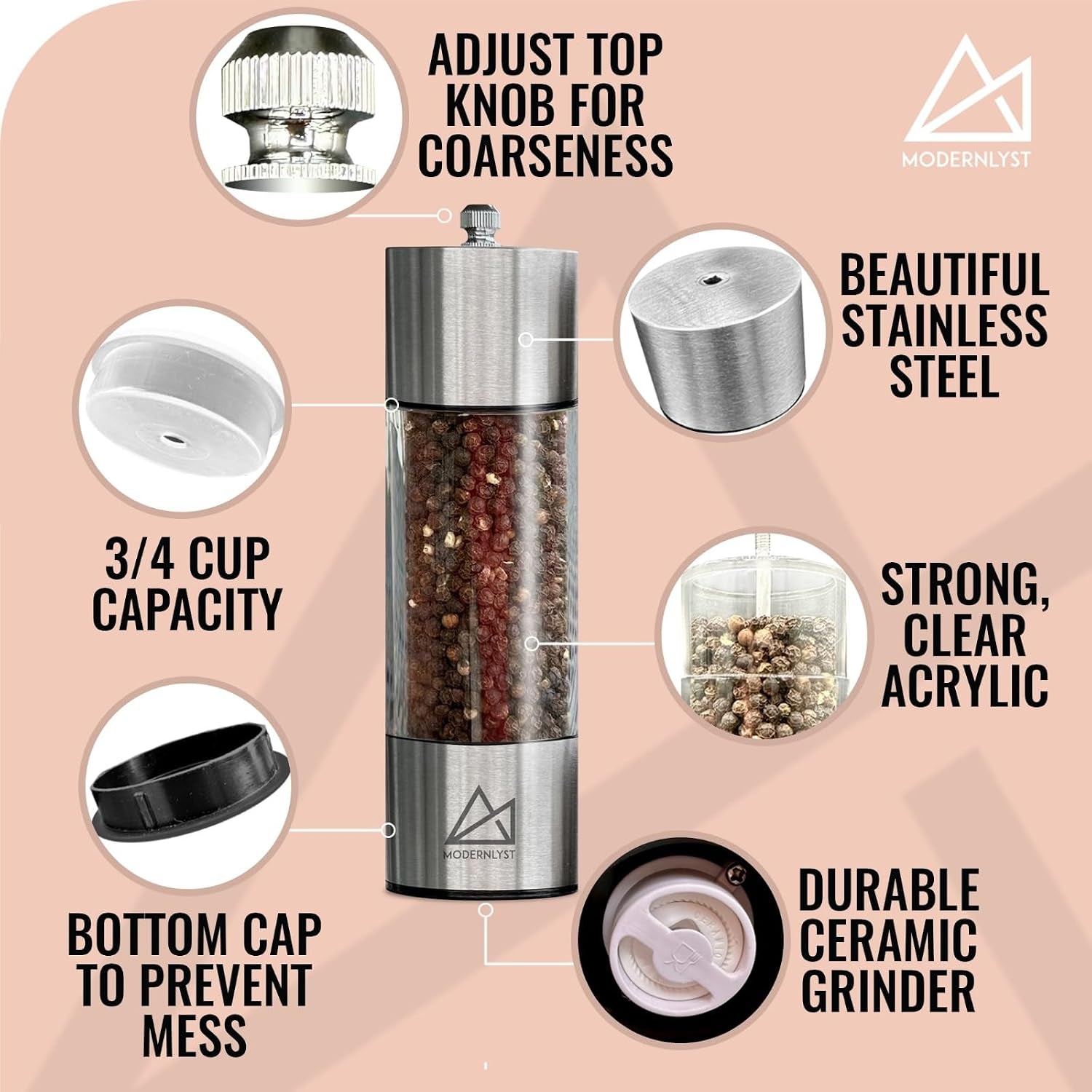 salt-and-pepper-grinder-set-manual-2-pack-large-round-salt-and-pepper-shakers-set-7-5-inch-stainless-steel-salt-grinder-refillable-manual-pepper-grinder-stainless-steel