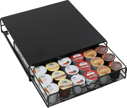 K-Cup Holder Drawer for 36 Coffee Pods Storage, Black1