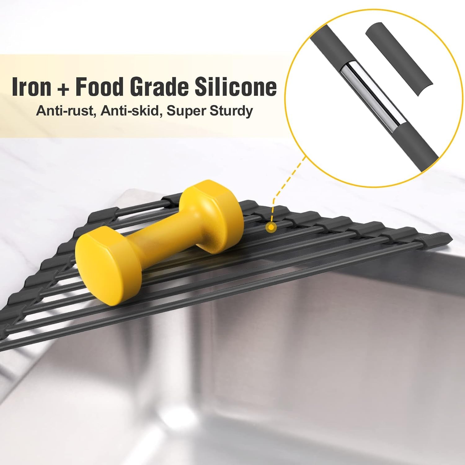 triangle-roll-up-dish-drying-rack-with-silicone-coating-black