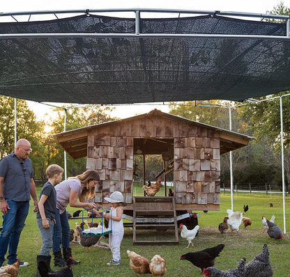 Shade Cloth - 90% Sunblock Net for Garden Patio, Shade Sails for Plants Greenhouse Pergola,Dog Kennel,Lawn Outdoor,Easy to Install Mesh Shade Cover3