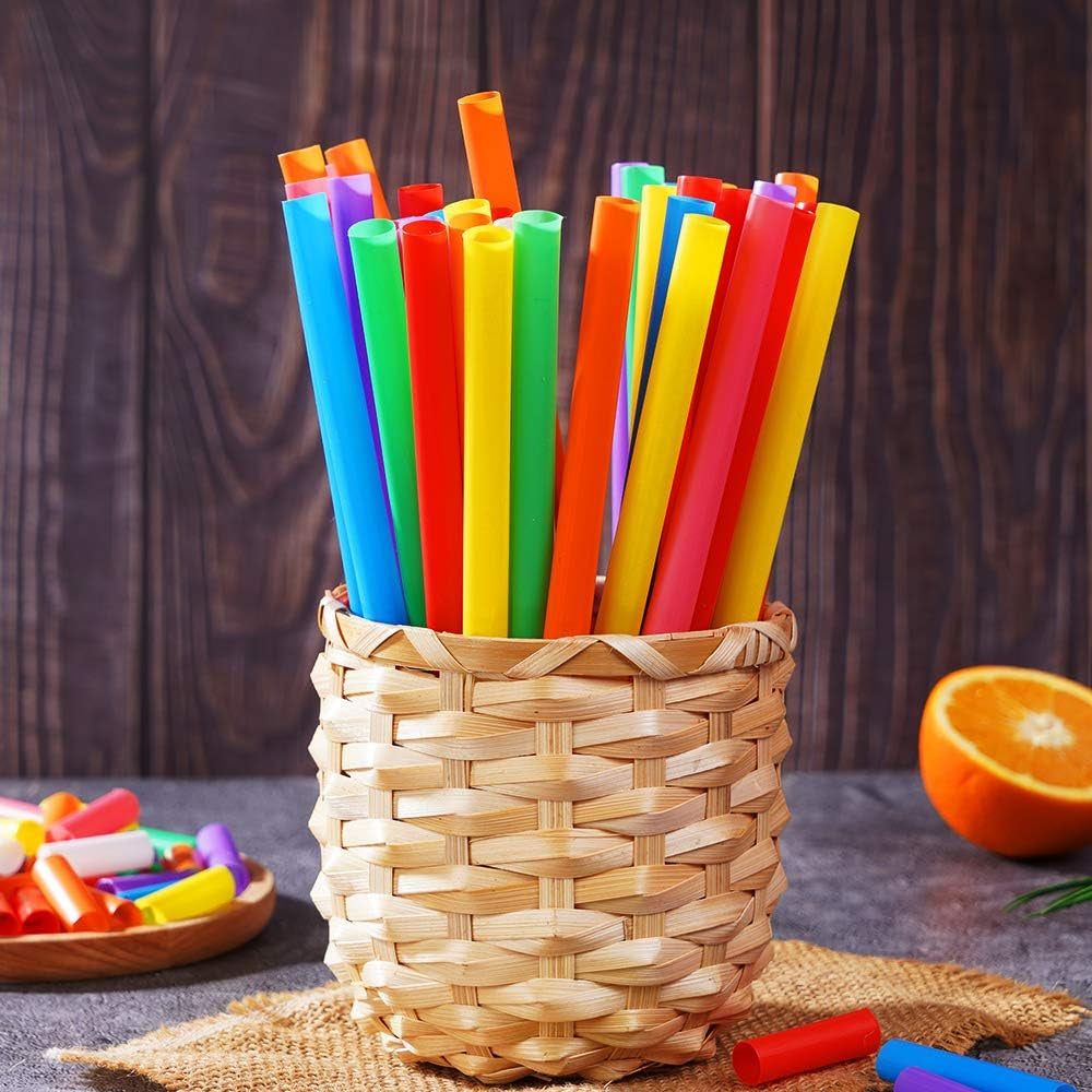 200-pcs-jumbo-smoothie-straws-colorful-wide-mouth-milkshake-disposable-plastic-0-43-diameter-x-8-2-long-8-colors-mixed
