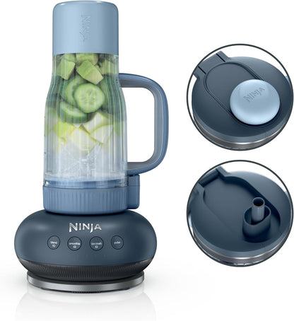 Ninja Blendboss Personal Blender, 26Oz Tumbler, 1200PW, Cyberspace, DB351CY | 1200-Peak-Watt Blendboss Crushes Ice to Snow. 26-Oz Leakproof Tumbler, Chug Spout & Detachable Straw. Dishwasher Safe.1