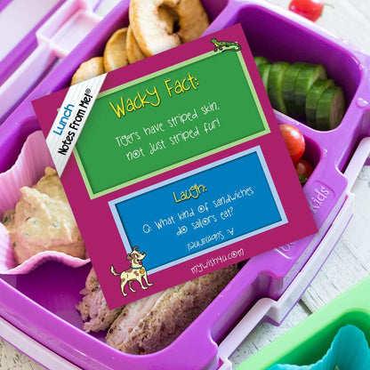 101 Tear-Off Lunch Box Notes for Kids, Wacky Facts & Laughs, Inspirational, Motivational, Thinking of You, Jokes for Kids, Back to School Essentials, Ages 8+4