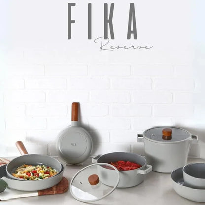 FIKA Nonstick 10-Inch Stir Fry Wok with Wood Handle, Healthy Cooking Induction Compatible Cookware for All Stovetops, Kitchen Essential Nonstick Ceramic Coating Skillet, Made in Korea ( 26Cm Wok )6