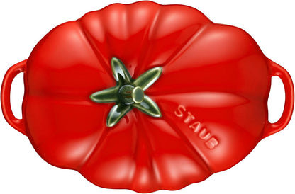 Staub Ceramic 16-Oz Petite Tomato Mini Cocotte, Baking Dish, No Stovetop save - Cherry | Designed after a Perfectly Ripe Heirloom Tomato, Dishwasher Safe, Designed in France, Serve Oven to Table5