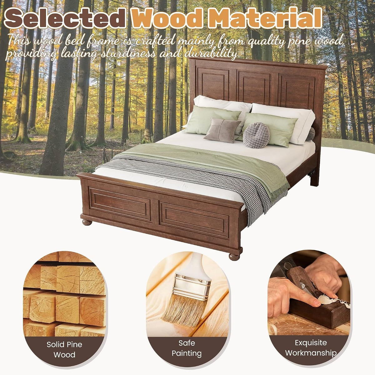 wood-bed-frame-queen-with-tall-headboard-footboard-traditional-queen-panel-bed-with-usb-charging-station-for-bedroom-guest-room-easy-assembly-no-box-spring-required-walnut