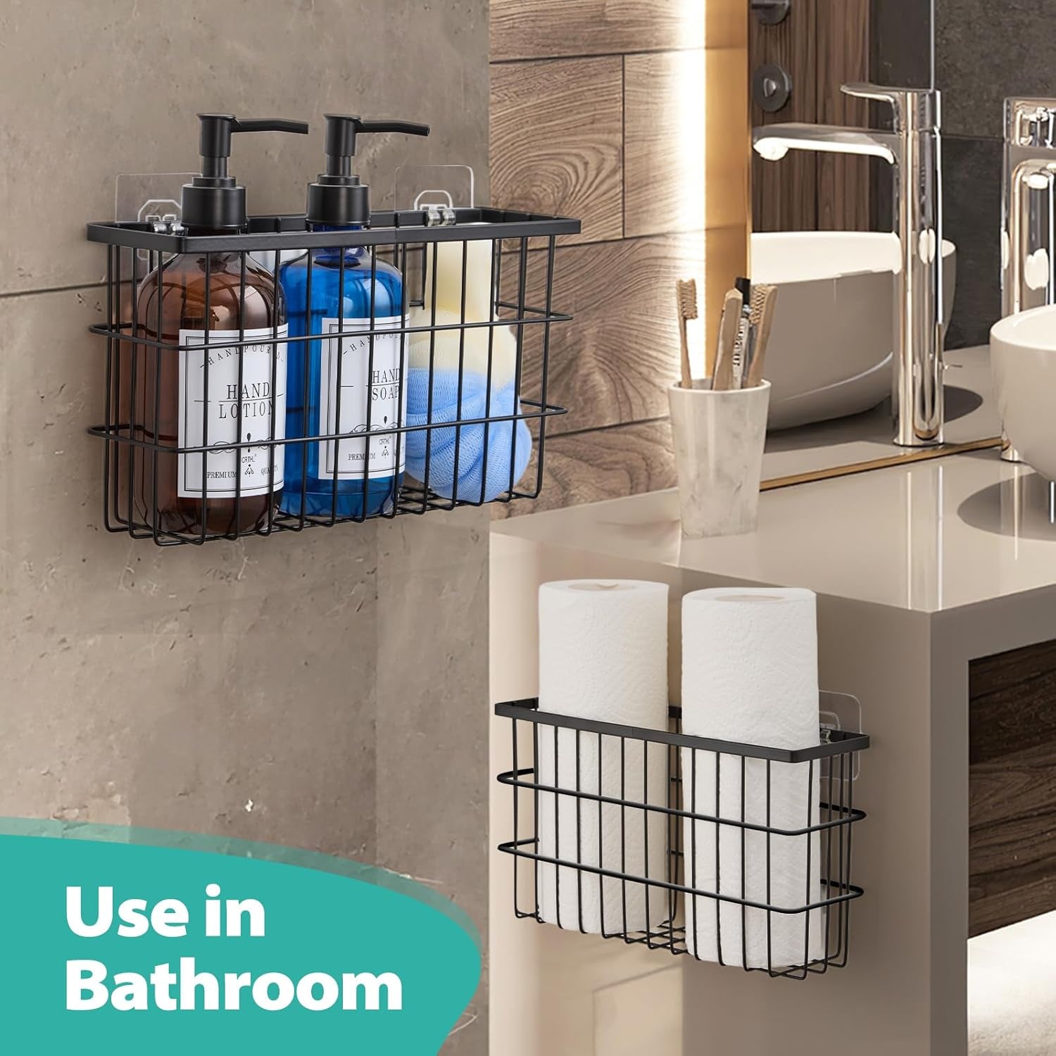 2-pack-cabinet-door-organizer-self-adhesive-lid-organizers-inside-cabinet-storage-boxes-hanging-storage-basket-organizer-wall-mounted-pantry-caddy-cup-holder-for-kitchen-fridge-bathroom
