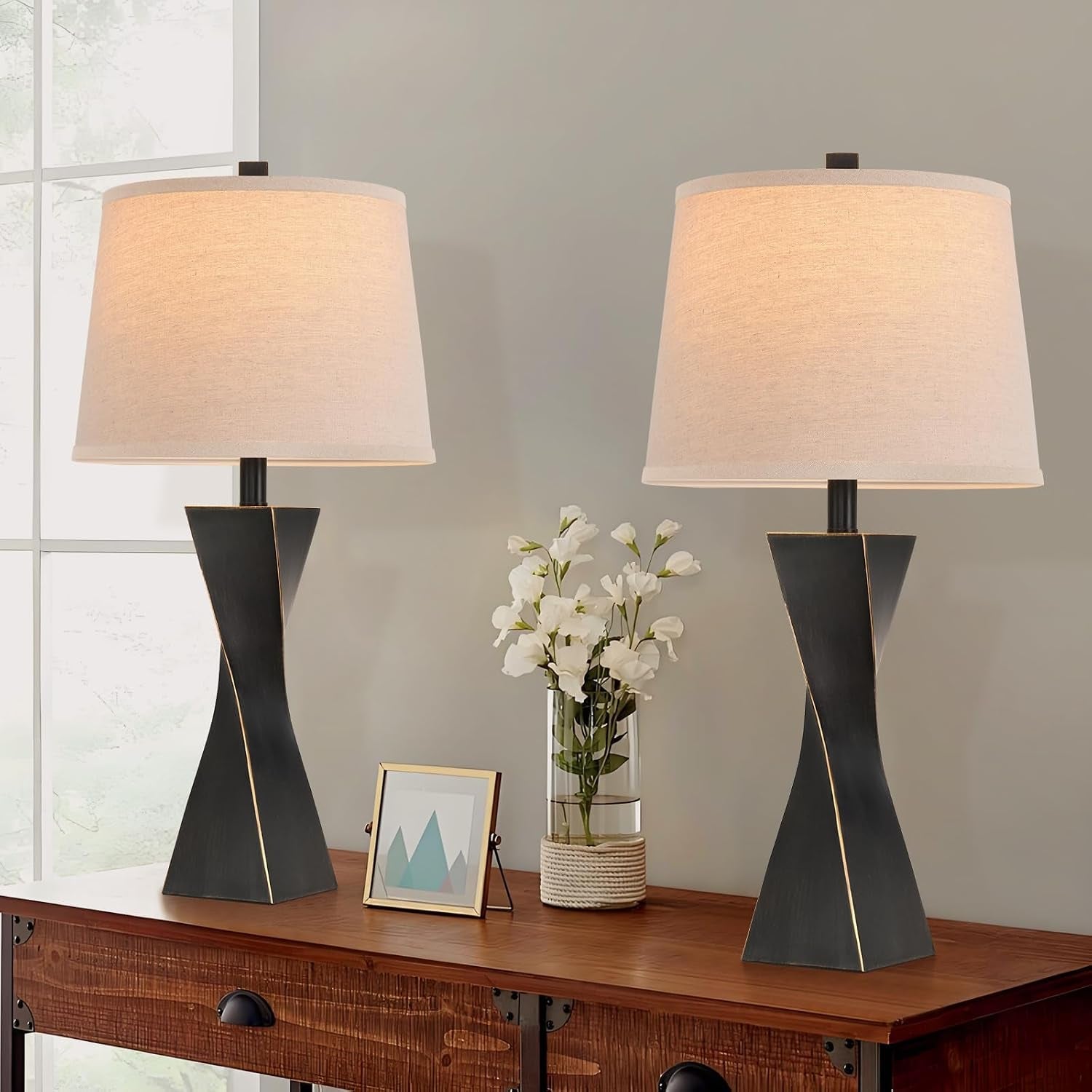 bedside-lamps-set-of-2-unique-modern-vintage-table-lamp-rustic-farmhouse-desk-lamps-for-living-room-end-tables-bulb-not-included-linen-shade-26-5-in-black