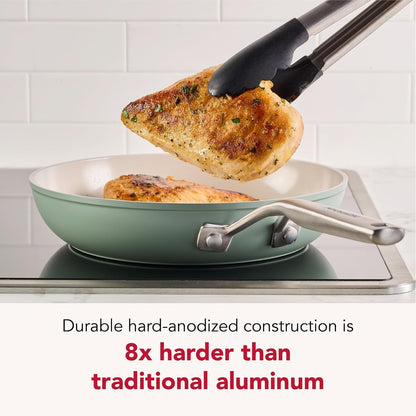 Kitchenaid Hard-Anodized Induction Ceramic Pots and Pans Set, 9Pc Cardamom6