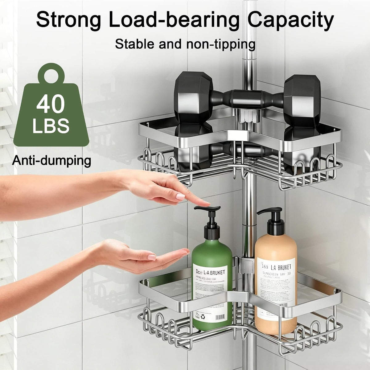 corner-shower-caddy-tension-pole-4-tier-rustproof-bathroom-organizer-shelves-for-inside-shower-bathtub-shampoo-storage-26-to-120-adjustable-standing-rack-with-towel-rack