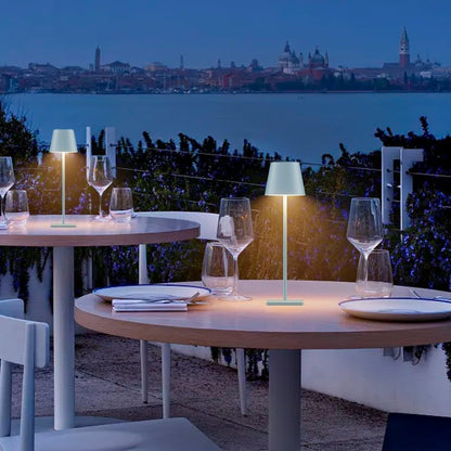 Blue Cordless Table Lamp, 5000Mah Portable LED Rechargeable Lamp2