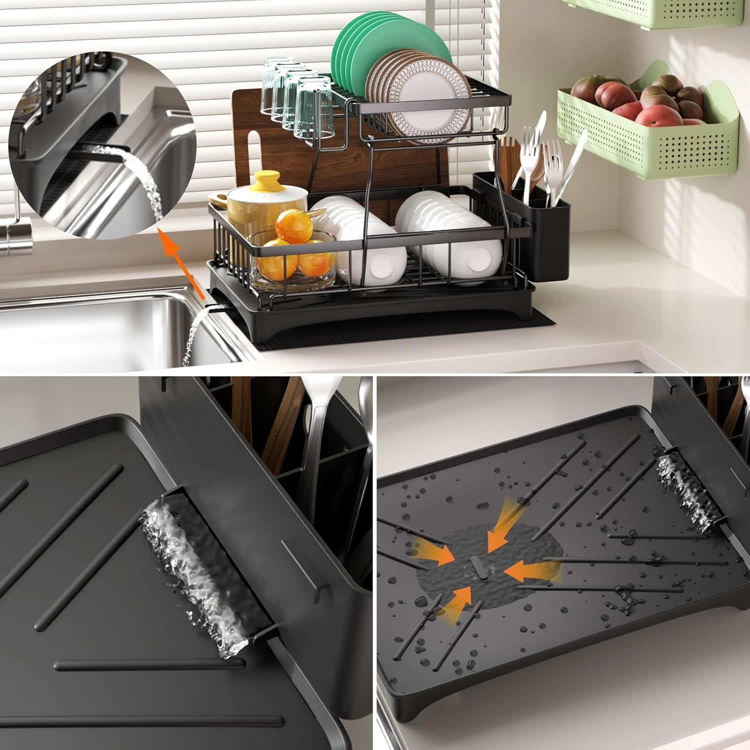 2-tier-dish-drying-rack-dish-rack-with-auto-drain-to-sink-mat